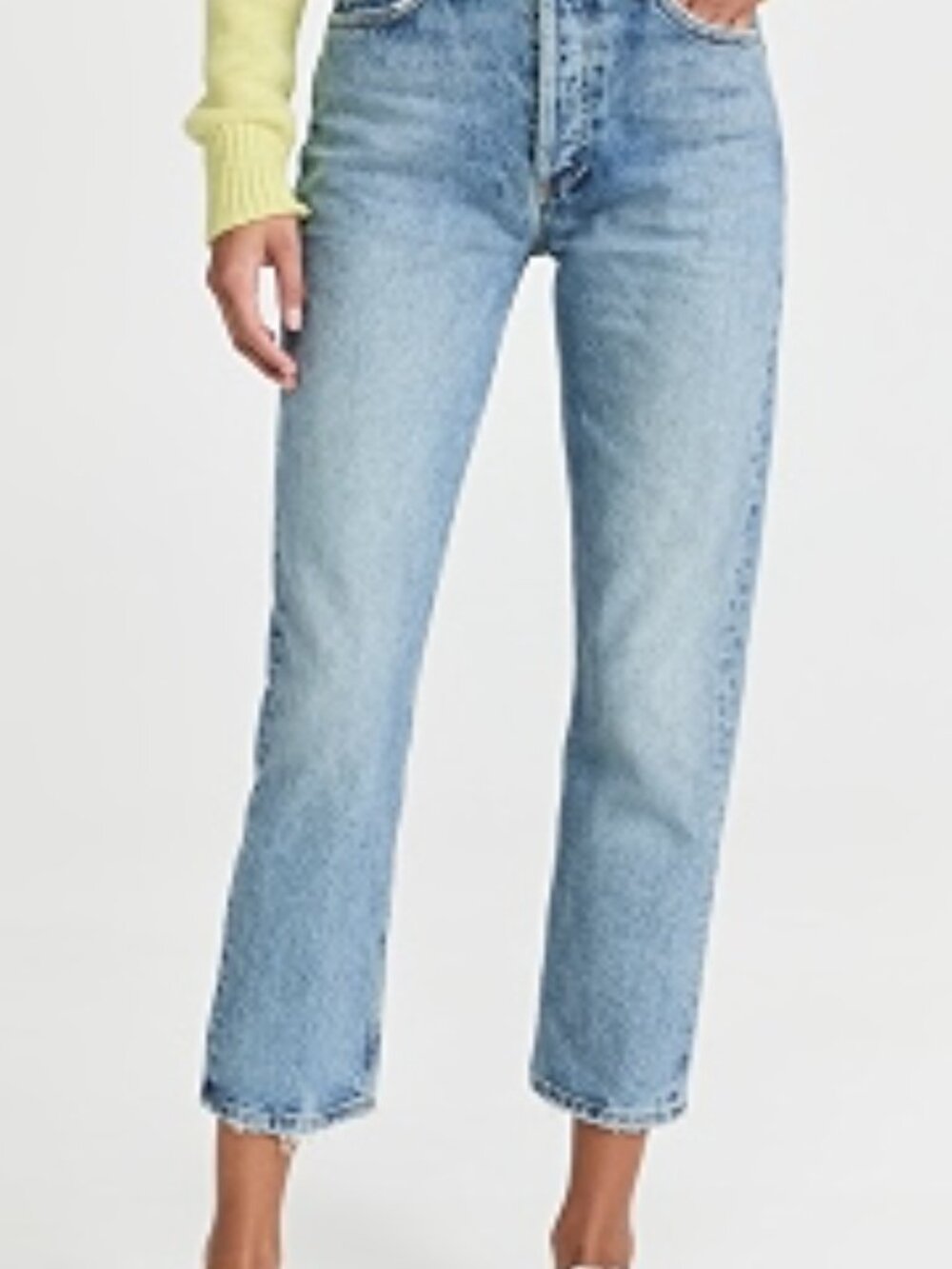 AGOLDE Riley High Rise Straight Crop Jeans size 25
